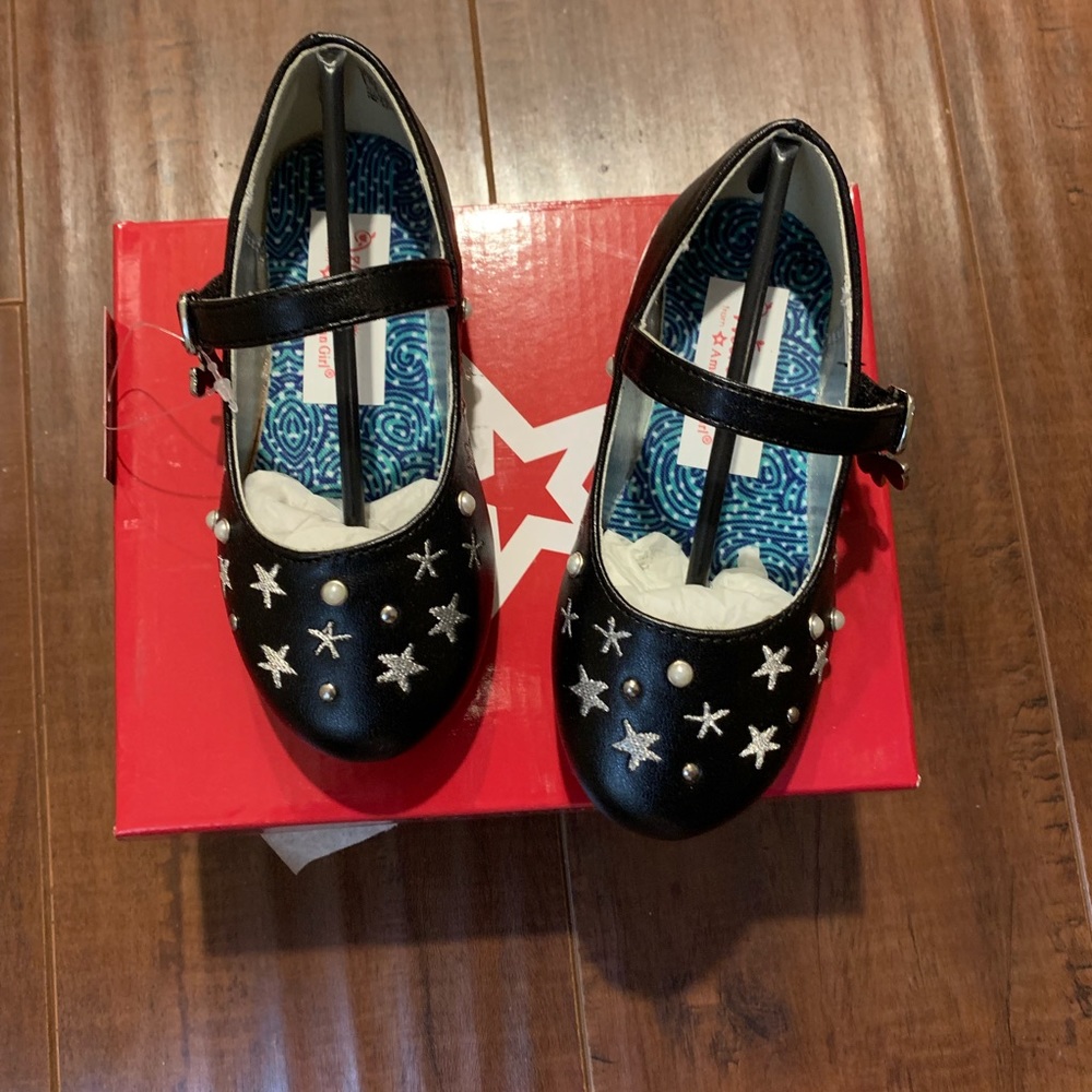 American Girl Black Ballet Shoes Size 8
